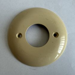 RARE - Round Push Button Plate or Outlet Wall Plate Single Hole with 1.25" Round Opening
