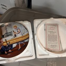 I Love Lucy Collectible Plate - A Rising Problem