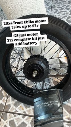 20x4 front Ebike motor or kit