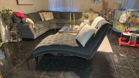 Grey  lounge chair
