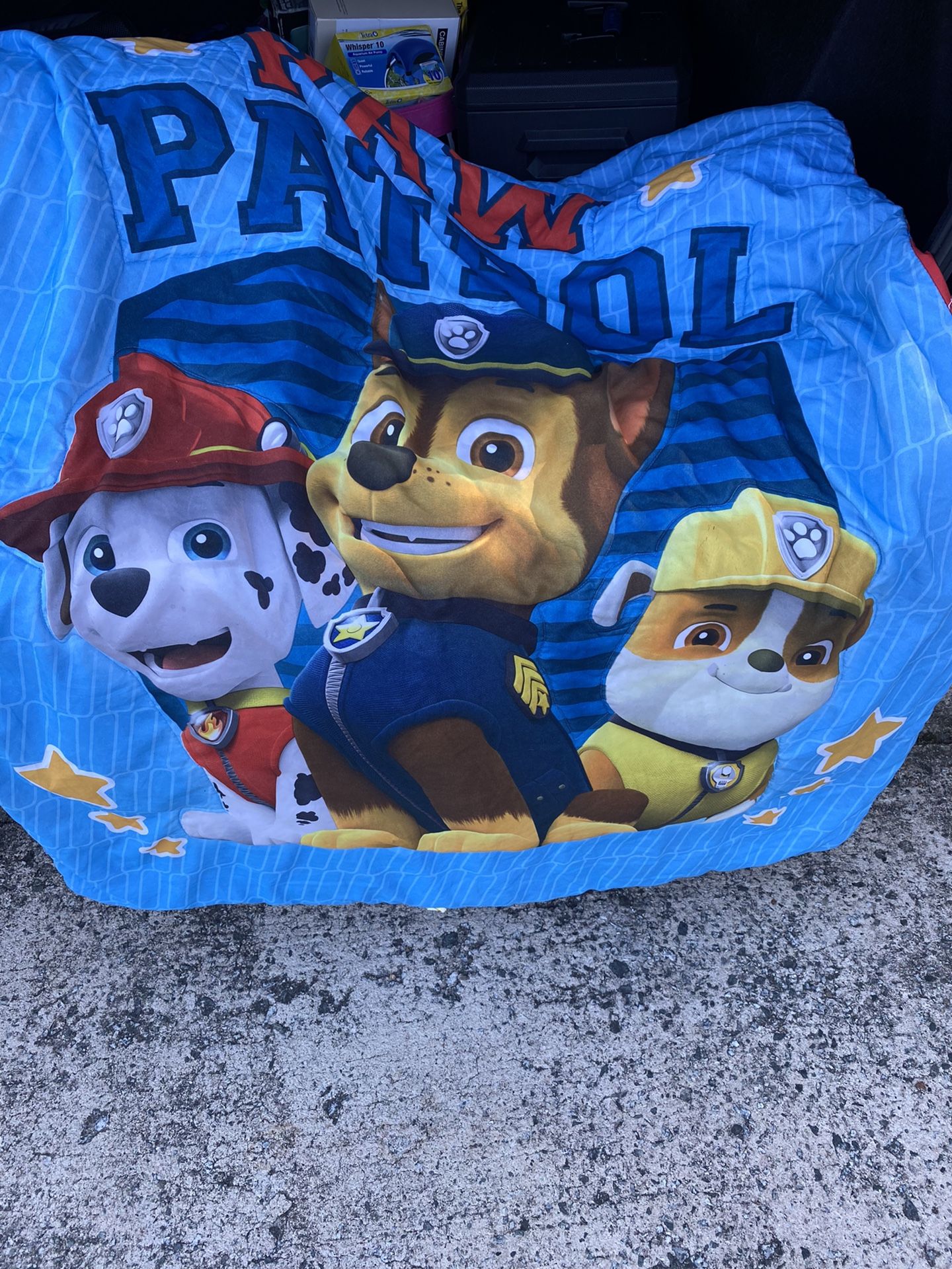 Paw patrol reverse comforter twin size with travel pillow And Pillow Case