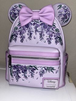Minnie wisteria loungefly bag