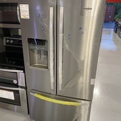 Whirlpool Stainless Steel 36” Width French Door Refrigerator - 25 Cu. Ft.