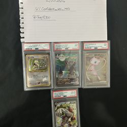 PSA Lot Pokémon cards. 