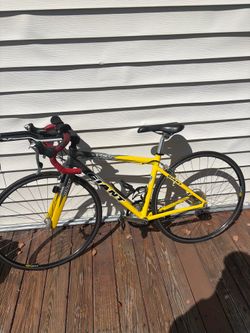 Giant TCR road bike, Aluminum frame with a carbon fork