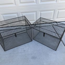 Heavy Duty Wire Storage Cages With Locking Lids