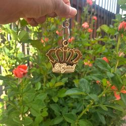 Personalized 3D wooden keychain