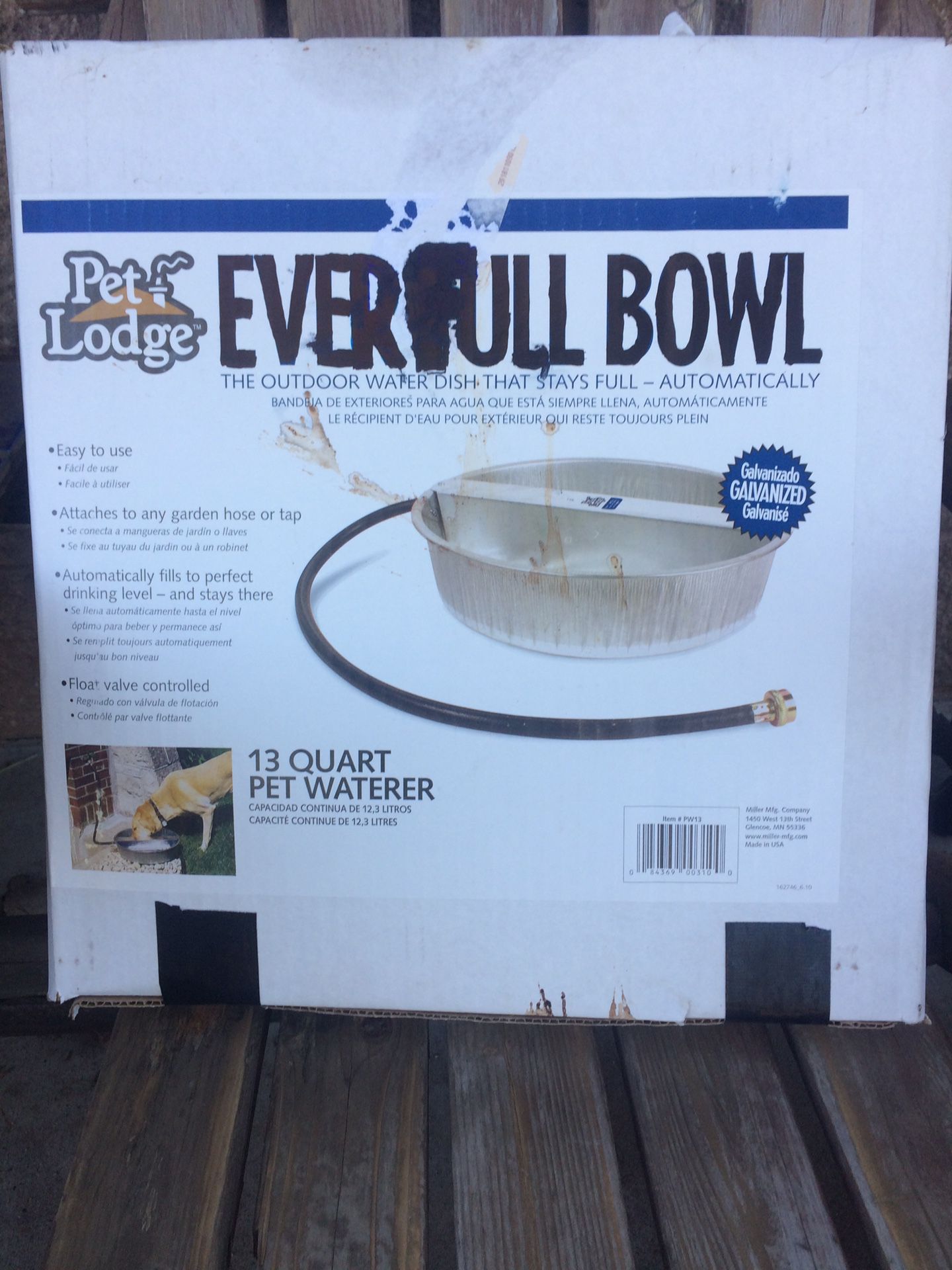 Ever full dog water bowl