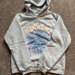 Sp5der Web Hoodie Sky Blue