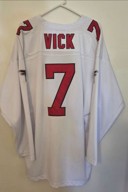 Michael Vick Atlanta Falcons Mitchell & Ness Legacy White Jersey Black Size 56