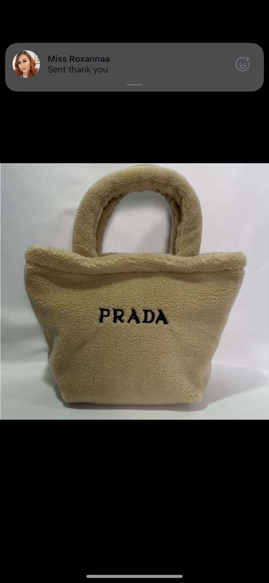brand new prada nude bag