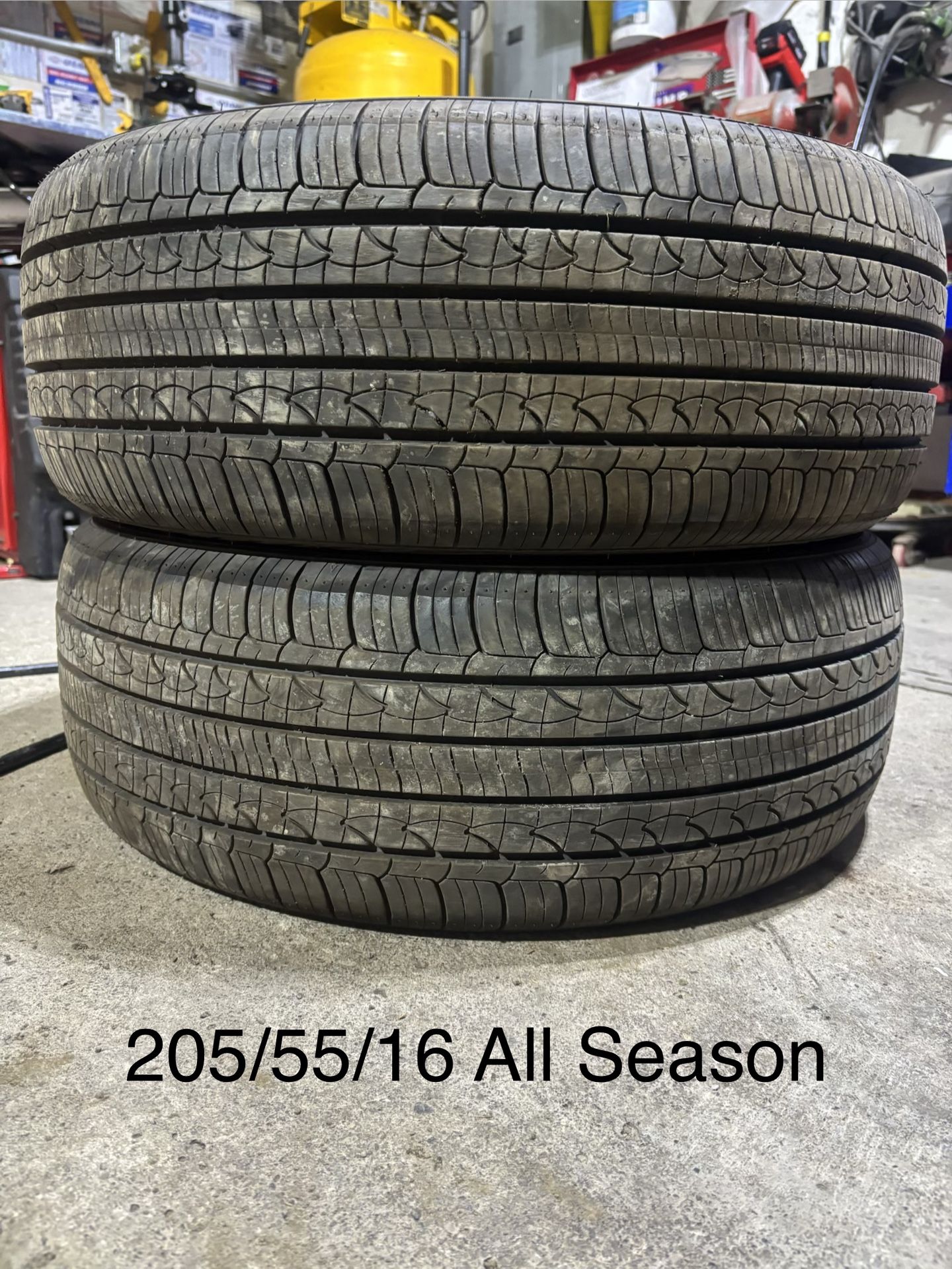 (2) - Like New 205/55/16 Nexen Noriz AH8 All Season Tires 