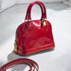 Louis Vuitton Red Vernis Alma BB