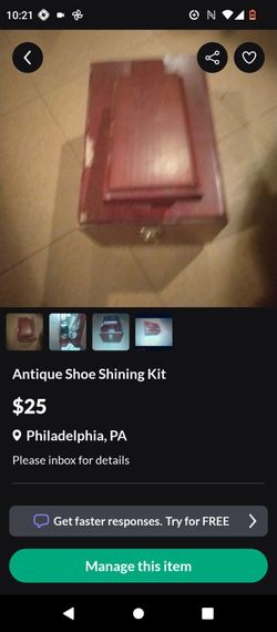 Antique Shoe Shining Kit