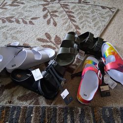 Rubber Sandals. New. Sz 8 And 9 $6 Each