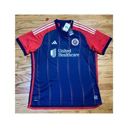 Adidas 2024 MLS New England Revolution Home Soccer Jersey Authentic Mens Sz 2XL