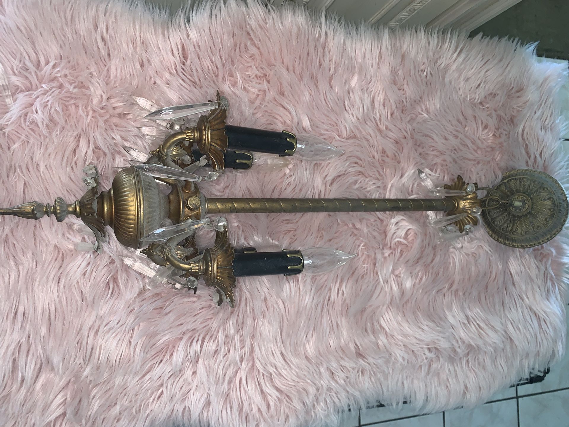 Vintage 4 Light Chandelier 30” Long