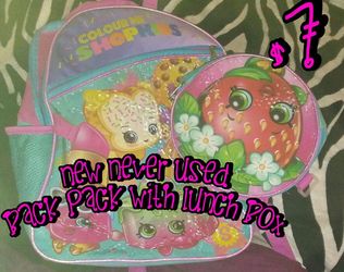 Back pack lunch box set