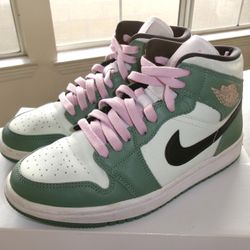 Jordan 1 Mid Dutch Green Size 7