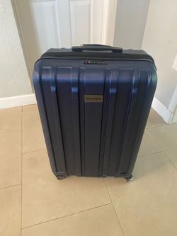 Navy Blue Expandable Check-In Suitcase Luggage