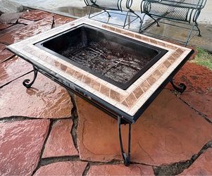 Metal Rectangular Outdoor Fire Pit
