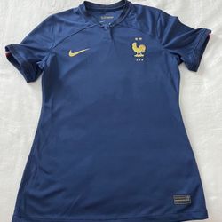 France National Team Nike 2022/23 Home Breathe Stadium Blank Jersey - Navy Women’s Small