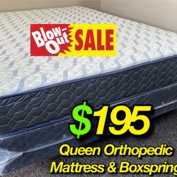 Queen Mattress And Boxspring Orthopedic Supremes .. Colchon Y Tambor 