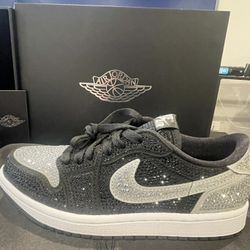 Jordan 1 Low Swarovski Crystals 