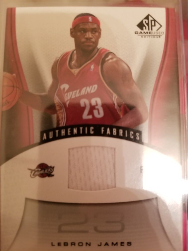 Lebron james Jersey card