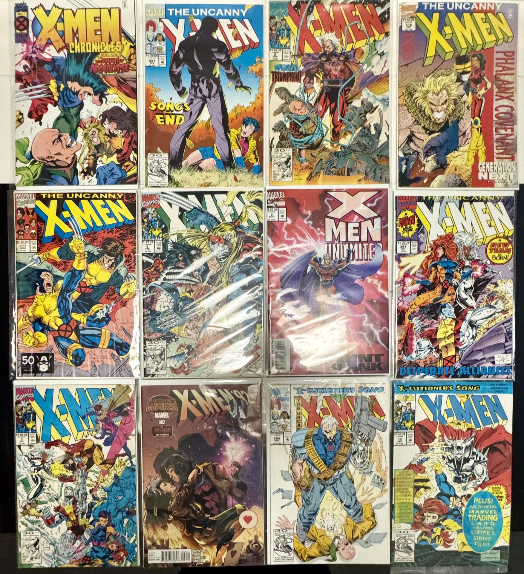 12 X-Men Comic Books