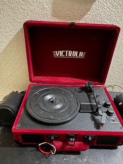 Victrola portable record player