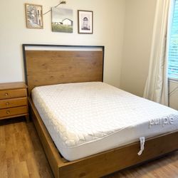 Queen Bed With FREE purple Mattress  
