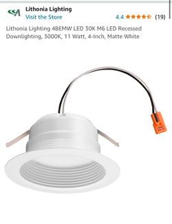 4” Retro Matte White Lights