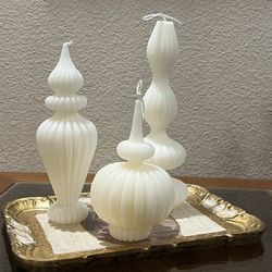 Decorative Handmade Scened Candles X3 Large Size 