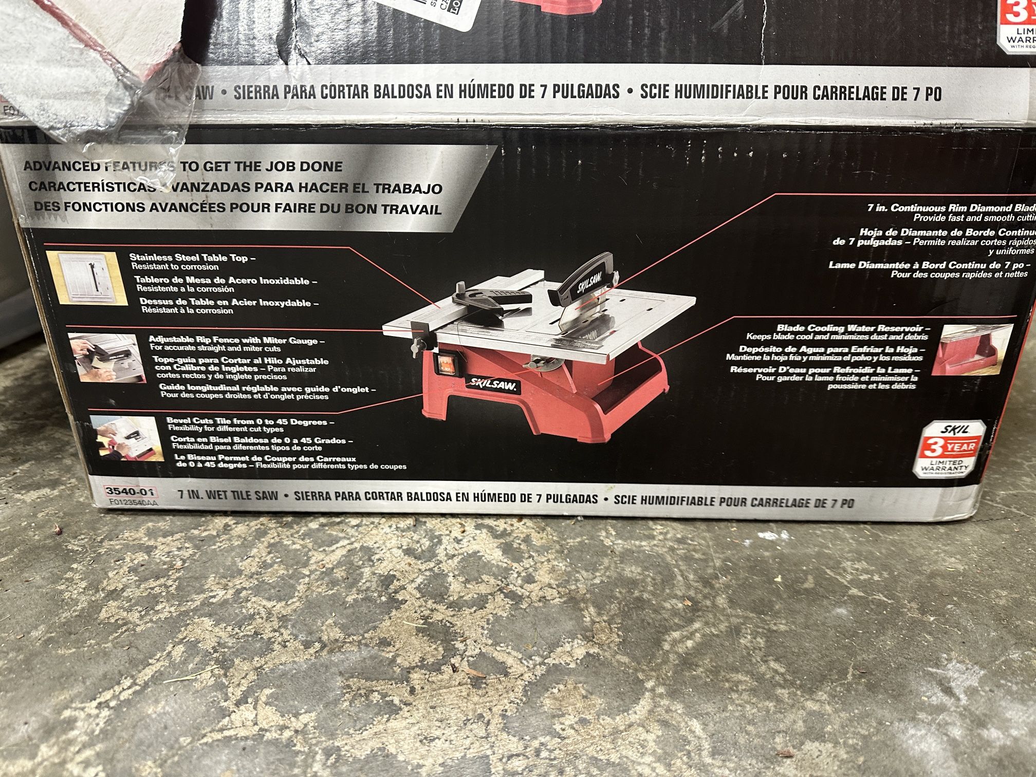 Skil Saw Wet Tile Saw