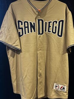 Vintage Majestic Adrian Gonzalez Padres Road Sand Jersey #23 - Size XL
