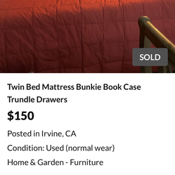 Twin bedroom-set it’s not sold