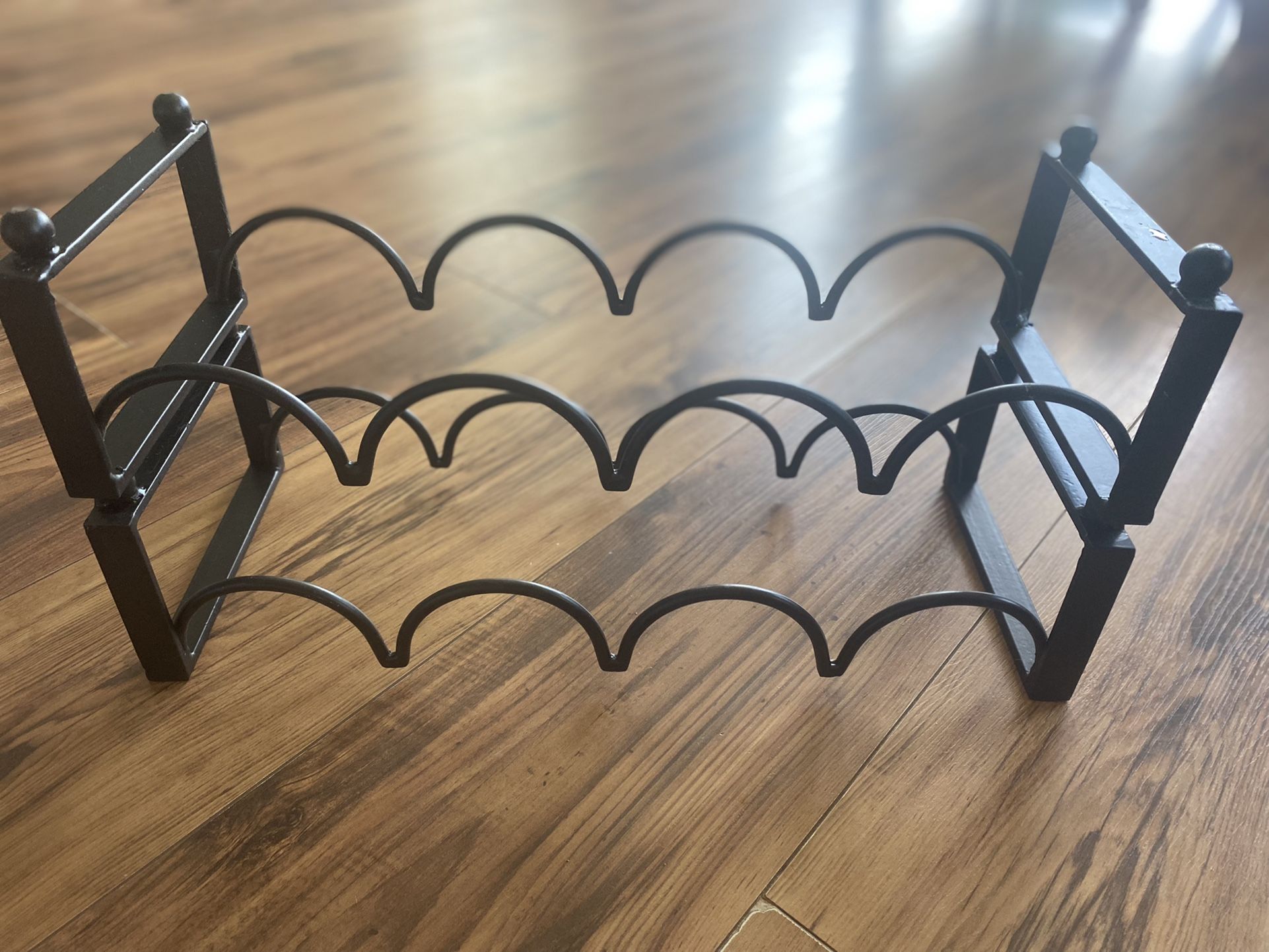 Easy Clean Stackable Drink Organizer Bar Iron Art Wine Rack Cabinet Shelf