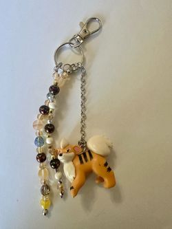 Pokemon Growlithe keychain