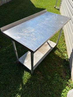 2 tier Stainless steel table