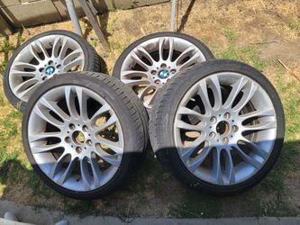 4 OEM 18" BMW Style 195 Staggered Wheels 5x120