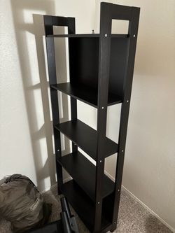 Black 5-Shelf Bookcase
