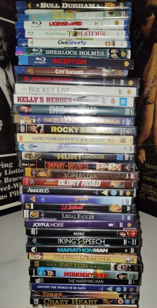 DVD And Blu-rays Movies Brand New Still Sealed In Their Package, Brand New Never Opened Sealed Bulk / Lot Deal Must Sell All. See Listings For All.