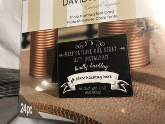 Tent cards for weddings