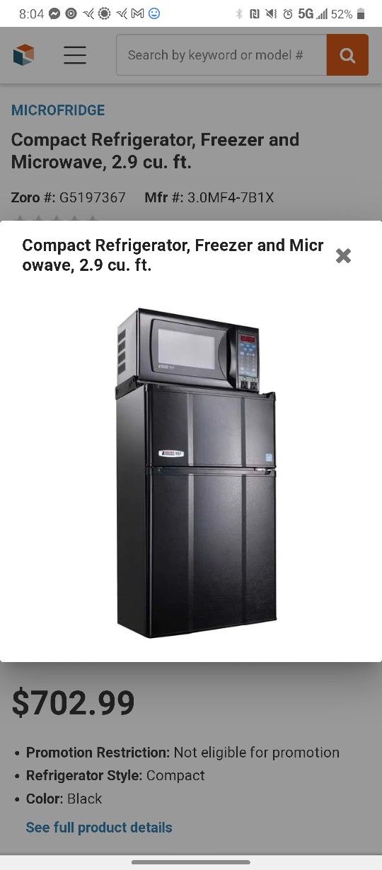 MicroFridge combo