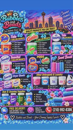 5 gallons detergent & more