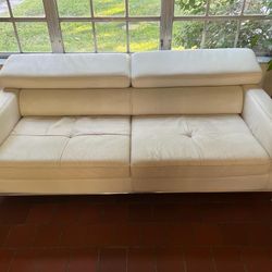 Leather Love Seat  Sofa
