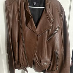 H&M Genuine Leather Biker Jacket.  