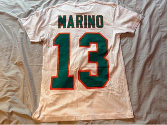 Dan Marino #13 Miami Dolphins NFL Mitchell & Ness White Shirt; Men’s M