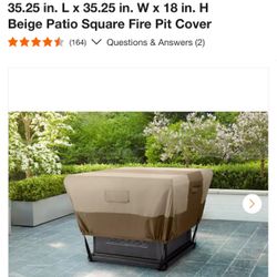 Square Fire Pit Cover Universal
